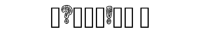 Zebra Cartoon By Squeeb Regular Font OTHER CHARS