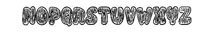 Zebra Cartoon By Squeeb Regular Font UPPERCASE