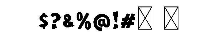 Zebra Mood Font OTHER CHARS