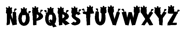 Zebra Mood Font UPPERCASE