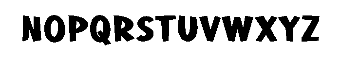 Zebra Mood Font LOWERCASE