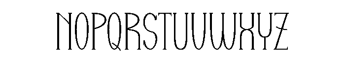 Zekonus Font LOWERCASE