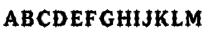 Zelina Regular Font UPPERCASE