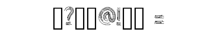 Zelvane Regular Font OTHER CHARS
