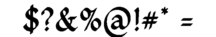 Zenith Crown Font OTHER CHARS