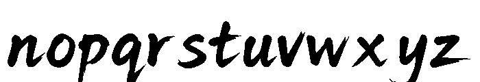 Zenkai Font LOWERCASE