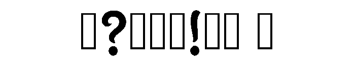 Zennie Regular Font OTHER CHARS
