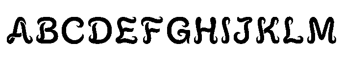 Zennie Regular Font UPPERCASE
