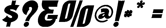 Zentaro Italic Font OTHER CHARS