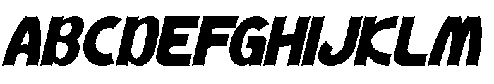 Zentaro Italic Font UPPERCASE