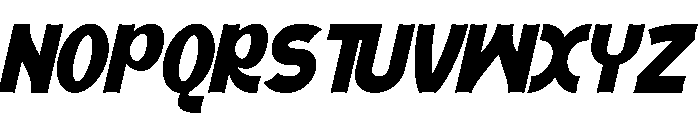 Zentaro Italic Font UPPERCASE