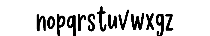 Zenthor Font LOWERCASE
