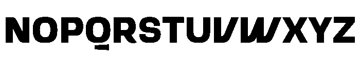 Zentor Font UPPERCASE