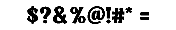 Zentra Font OTHER CHARS