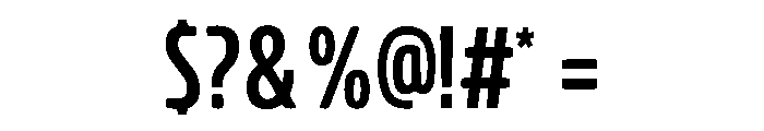 Zentron Sans Font OTHER CHARS