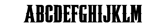 Zenvora Font UPPERCASE