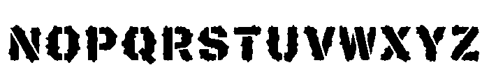 Zera Regular Font UPPERCASE