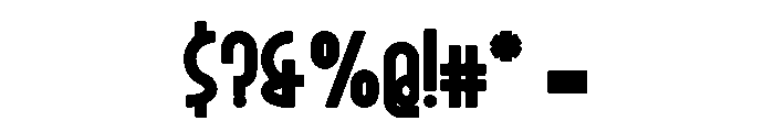 Zeraf-Black Font OTHER CHARS