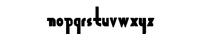Zeraf-Black Font LOWERCASE