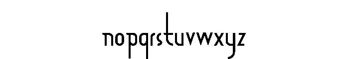 Zeraf Font LOWERCASE