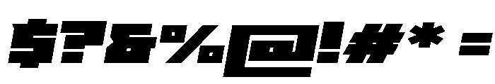 Zero Sky Regular Font OTHER CHARS