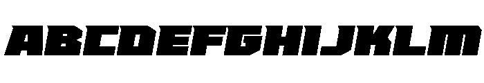 Zero Sky Regular Font UPPERCASE