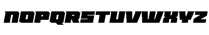 Zero Sky Regular Font UPPERCASE