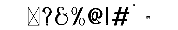 Zeroha-Regular Font OTHER CHARS
