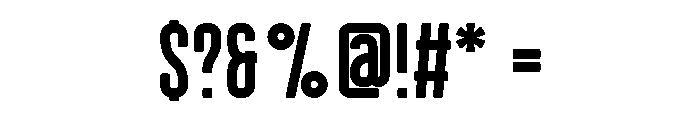 Zeronic Regular Font OTHER CHARS