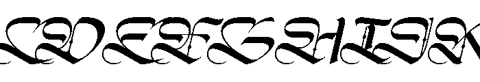 Zerothen Italic Font UPPERCASE