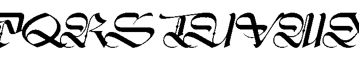 Zerothen Italic Font UPPERCASE