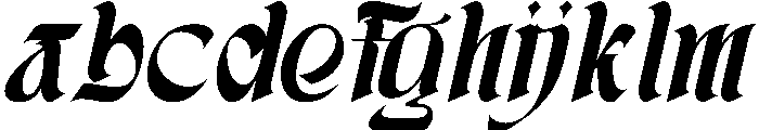 Zerothen Italic FONT