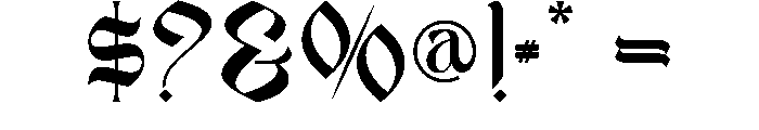 Zerothen Font OTHER CHARS