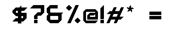 Zerx Regular Font OTHER CHARS