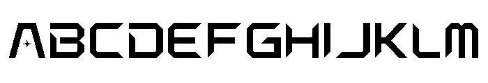 Zerx Regular Font UPPERCASE