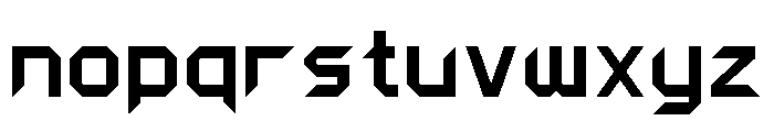 Zerx Regular Font LOWERCASE
