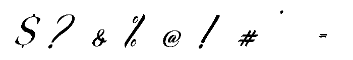 Zestful Christmas Font OTHER CHARS