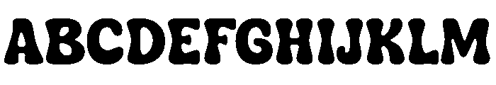Zesty Chunky Regular Font UPPERCASE