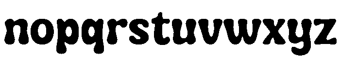 Zesty Chunky Regular Font LOWERCASE