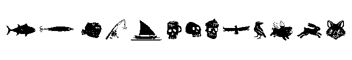 Zesty Spirit Dingbats Regular Font UPPERCASE