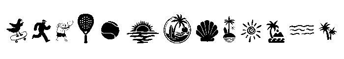 Zesty Spirit Dingbats Regular Font UPPERCASE