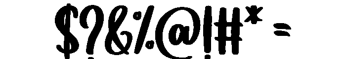 Zesty Stomp Regular Font OTHER CHARS