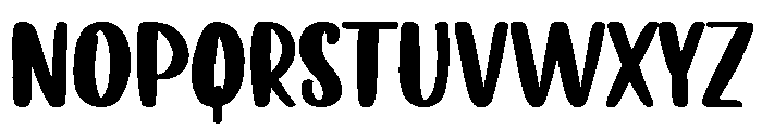 Zesty Stomp Regular Font UPPERCASE