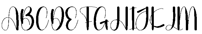 Zestysnow Font UPPERCASE