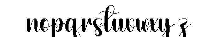 Zestysnow Font LOWERCASE