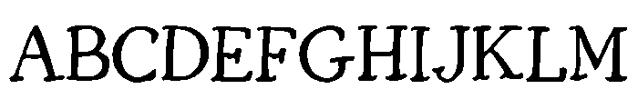 Zeus Font UPPERCASE
