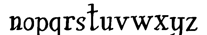 Zeus Font LOWERCASE