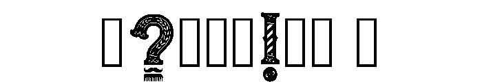 Zevric Regular Font OTHER CHARS