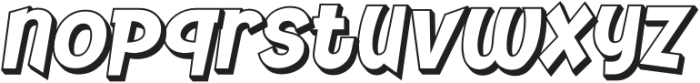 ZEKILO ShadowSlant otf (400) Font LOWERCASE