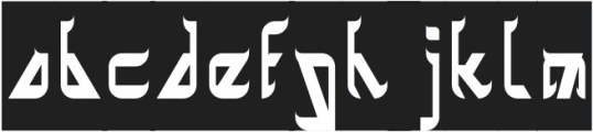 ZETLAND-Inverse otf (400) Font LOWERCASE